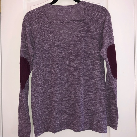 Aritzia Purple Elbow Patch Shirt - Picture 2 of 2